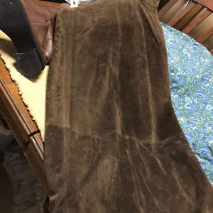Vintage suede skirt